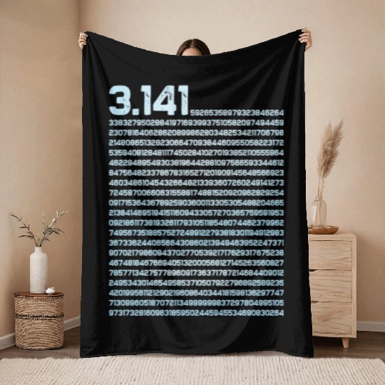 3.14 Pi Math Teacher Physics Irrational Number Throw Blankets
