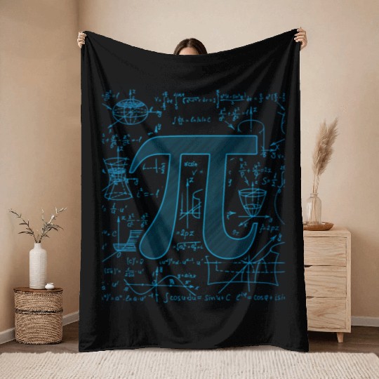 3.14 Pi Day Math Physics Irrational Number Circumf Throw Blankets