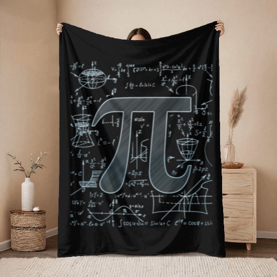 3.14 Pi Day Men Women Math Physics Teacher Pi Throw Blankets
