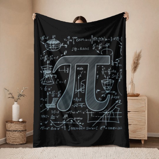 3.14 Pi Day Men Women Math Physics Teacher Pi Throw Blankets