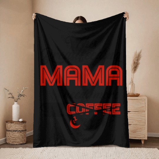 Breastfeeding Mom Mama Normalized Awareness Throw Blankets