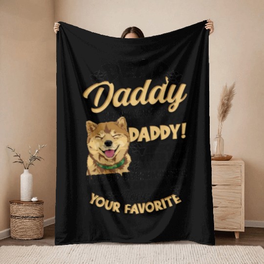 Dear daddy thank you for being my daddy if some Throw Blankets