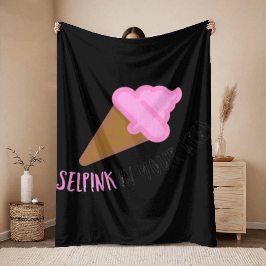 Comedy Ice Scream Throw Blankets