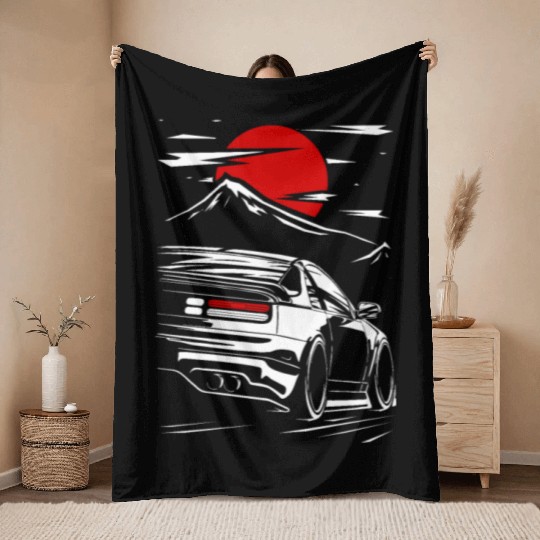 300ZX JDM Car Throw Blankets