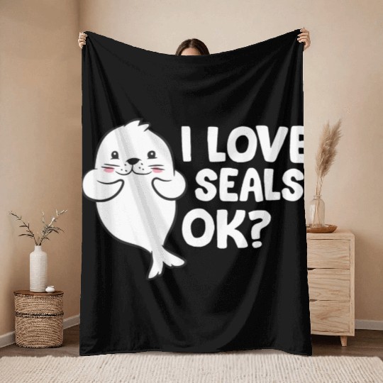 Seal - I love seals, ok? Throw Blankets