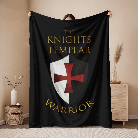 Knights Templar Christian Religious Warrior Oath Throw Blankets
