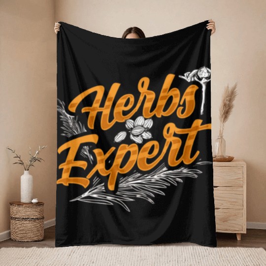Herbs Expert Herbalism Herb Herbalist Gardening Throw Blankets