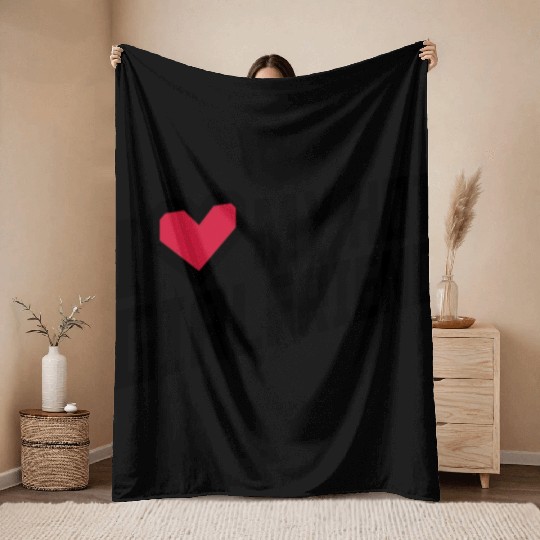 I love my girlfriend Throw Blankets