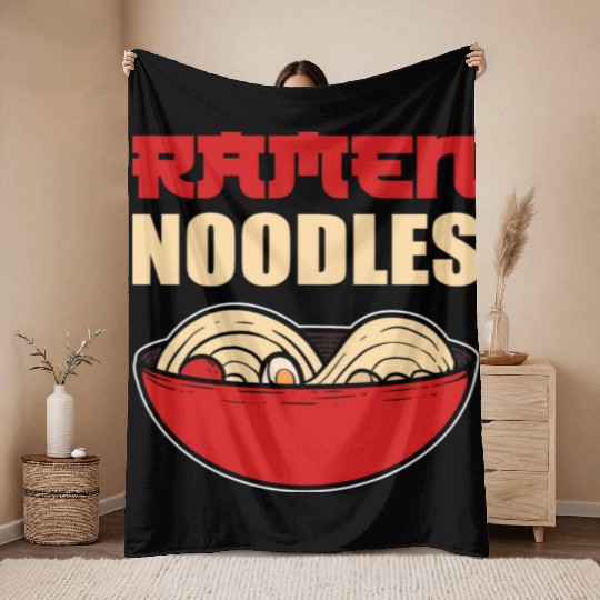Ramen Noodles Chef Gift Throw Blankets