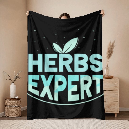 Herbs Expert Herbalism Herb Herbalist Gardening Throw Blankets
