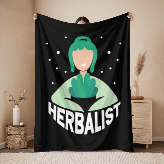Herbalist Gardening Herbs Herb Herbalism Throw Blankets