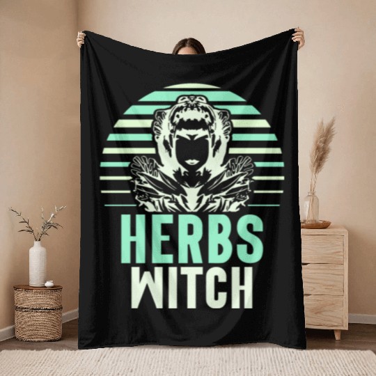 Herbs Witch Herbalism Herbalist Herb Gardening Throw Blankets