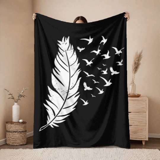 Bird Lover Birdwatching Bird Whisperer Throw Blankets