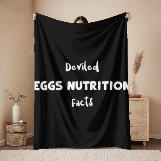Deviled Eggs Nutrition Facts Throw Blankets