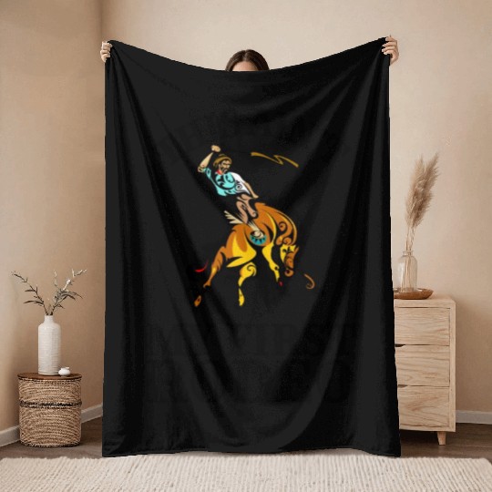 This is not my first rodeo Throw Blankets