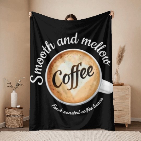 Latte Artist Coffee Lover Throw Blankets