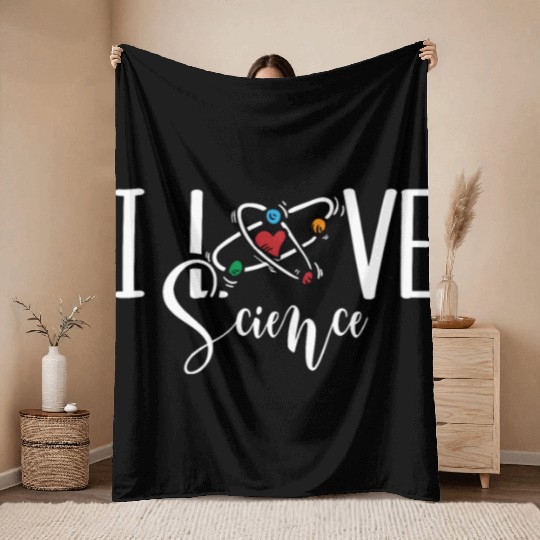 Chemistry Science Physics Research Nerd Humor Throw Blankets