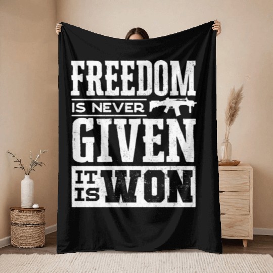 US Patriotic Quotes, Patriot, Patriots Throw Blankets