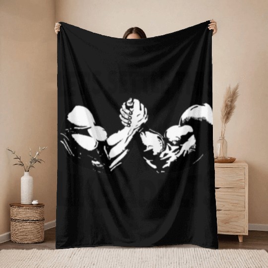 Arm Wrestling Let's Settle This Like Adults Throw Blankets