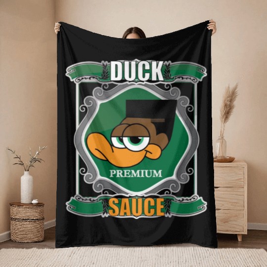 Duck Sauce Throw Blankets