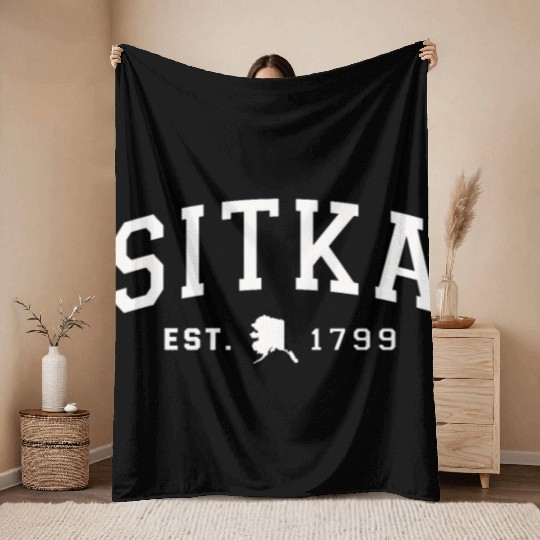 Alaska Gift USA Natur Bär Denali Grizzly Wald Throw Blankets