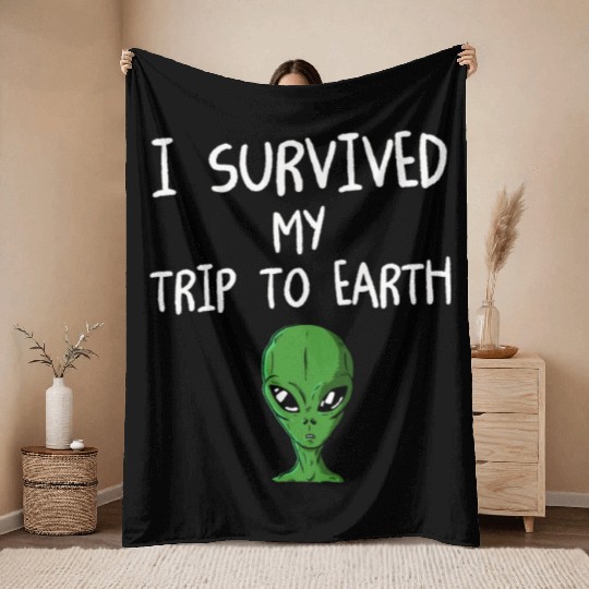 Alien Throw Blankets Ufo Extraterrestrial Children Mars