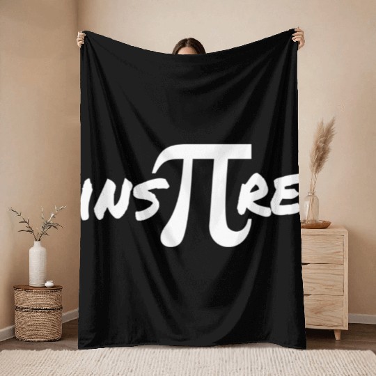 Pi Day Inspire Math Teacher Gift Throw Blankets