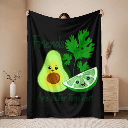 Friends Are Better Together Throw Blankets
