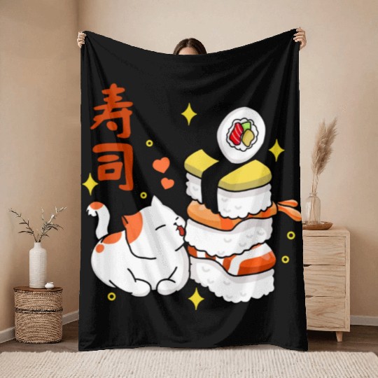Sushi Lover Throw Blankets