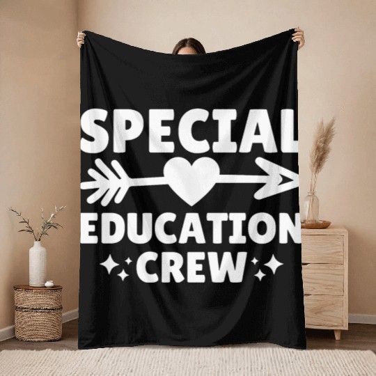 Special Education Crew Teacher Team Throw Blankets