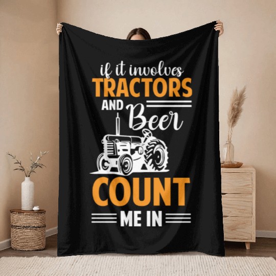 Harvester Agriculture Diesel Throw Blankets