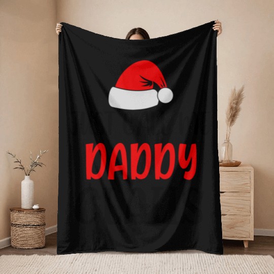 Just call me daddy claus Throw Blankets