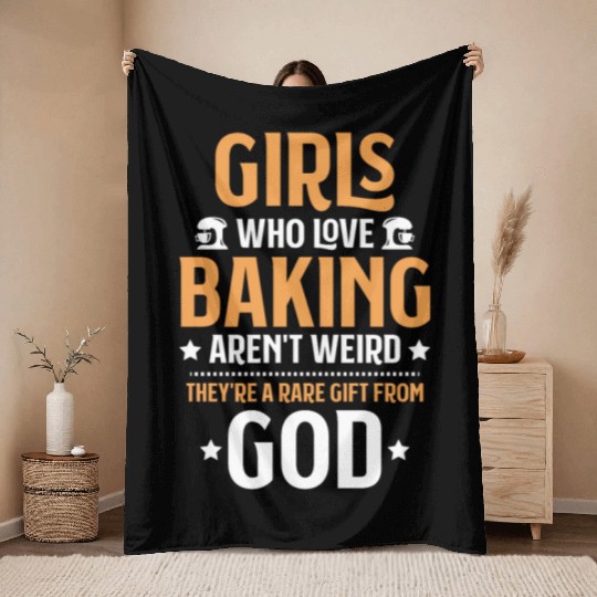 Baker Baking Bakery Bakers Pastry Chef Bread Throw Blankets