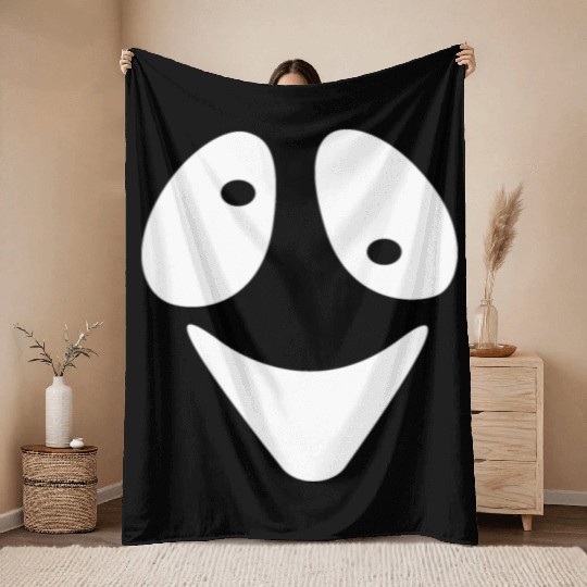 Halloween Scary Ghost Face Costume Throw Blankets