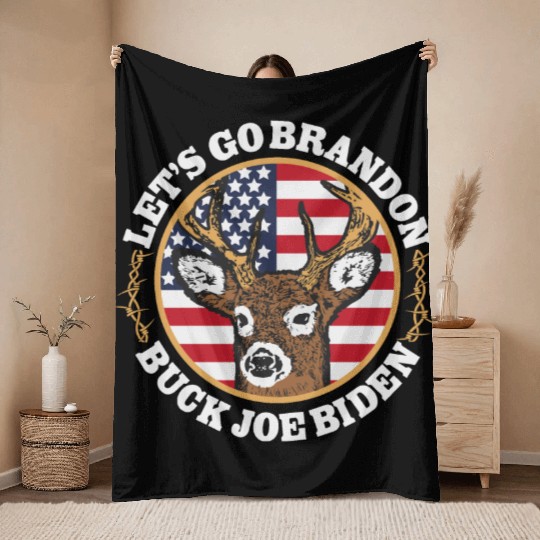Buck Joe Biden Throw Blankets