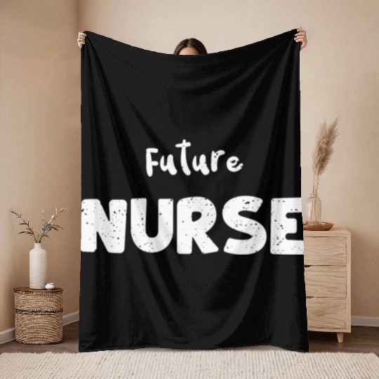 Future Nurse - Nurse Throw Blankets