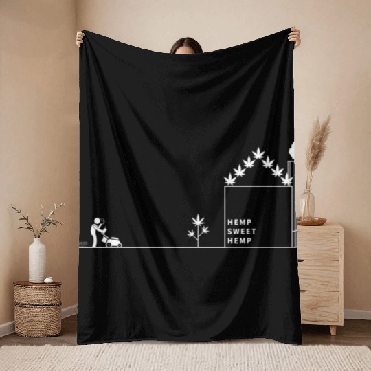 Hemp Sweet Hemp White 3x Throw Blankets