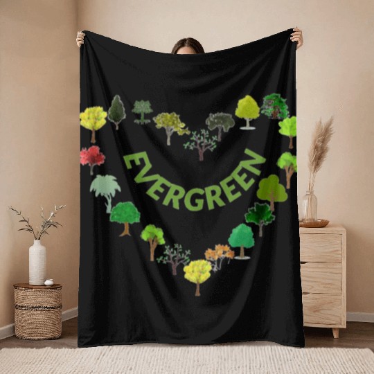 EVERGREEN Throw Blankets