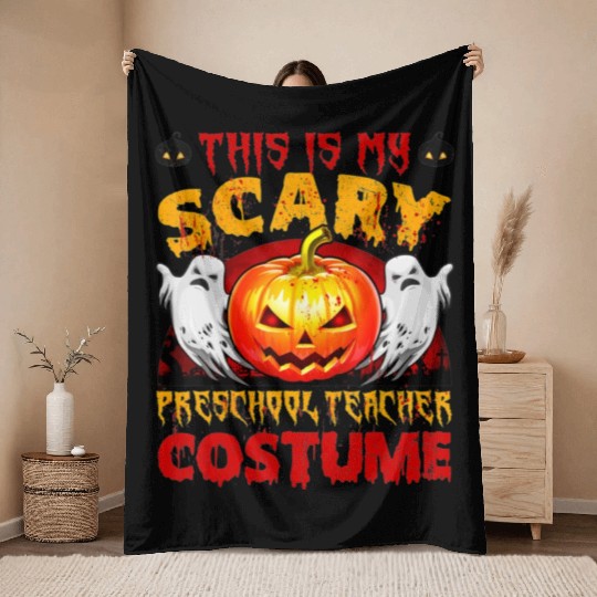 This is my scary preschool teacher costume Throw Blankets