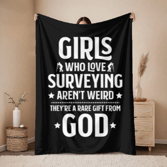 Land Surveyor Surveying Geodesy Geodesist Throw Blankets
