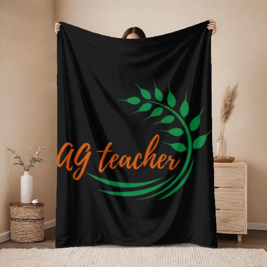 Cool AG Agriculture Teacher Throw Blankets & Gifts
