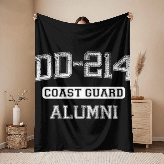 US Coast Guard Alumni Throw Blankets