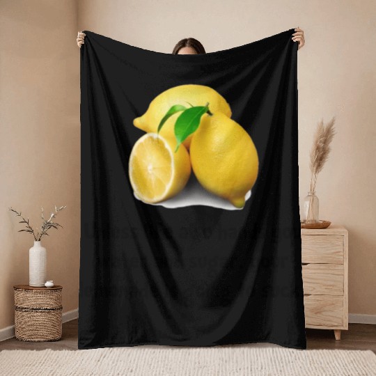 Lemonade Suck Throw Blankets