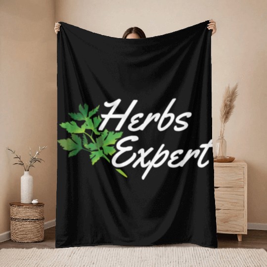 Herbs Expert Herbalism Herb Herbalist Gardening Throw Blankets