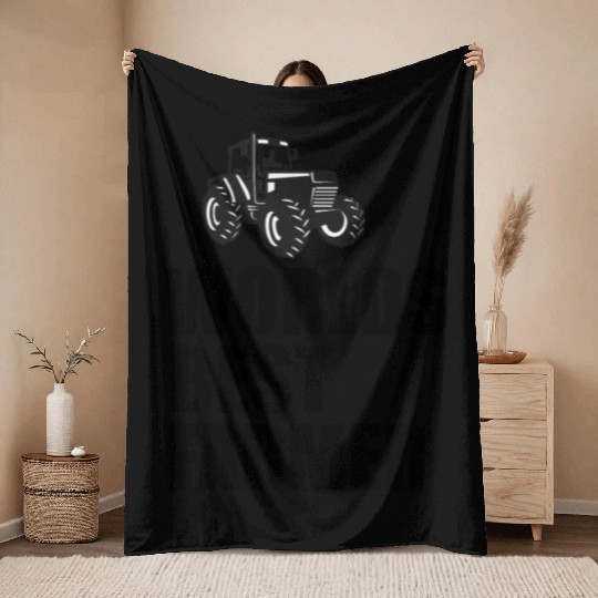 Worlds best farmer Throw Blankets