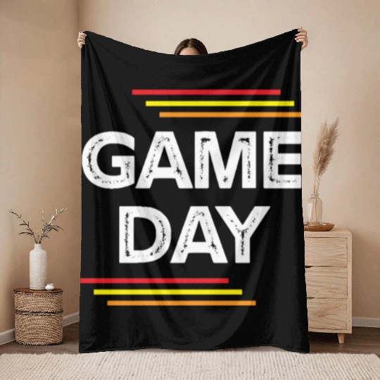 Game Day Funny Gaming Lover Gifts Throw Blankets