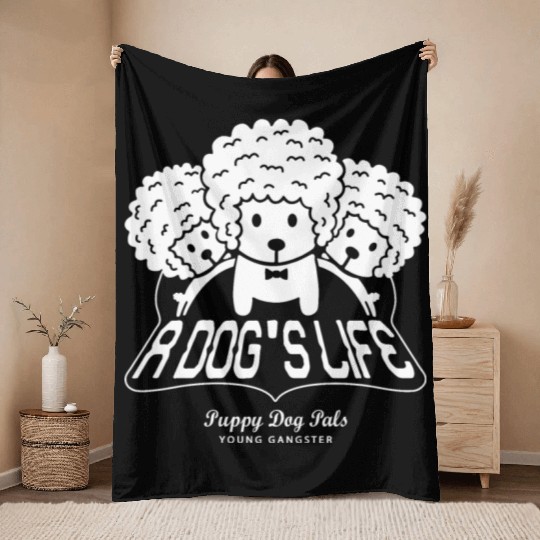 Puppy Dog Pals Young Gangster Throw Blankets