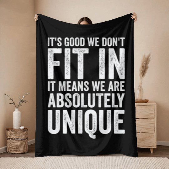 Positivity Misfits Poets Poetry Unique Uniqueness Throw Blankets