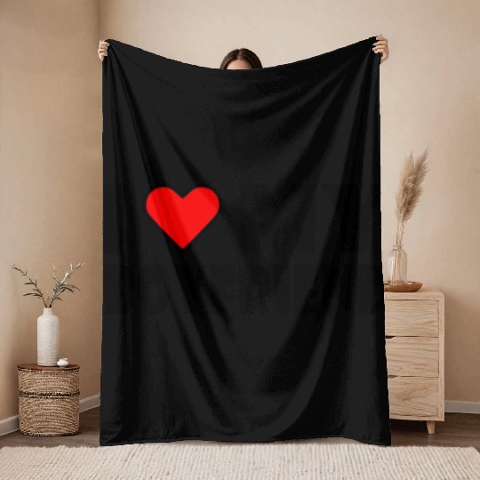 I love my boyfriend Throw Blankets