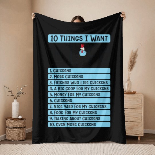 Chicken Agriculture Chicken Lovers Farming Throw Blankets